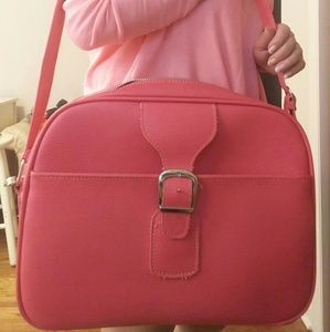 Vintage 70s Samsonite Saturn II hot pink carry-on
